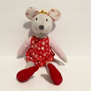 IKEA Fabler Mus Plush Mouse Princess Stuffed Animal Girl Mouse in Dress Crown